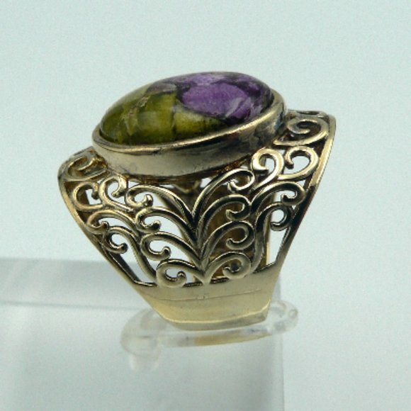 Sz 6 Genuine Tasmanian Stichtite Ring NWOT - Picture 3 of 5